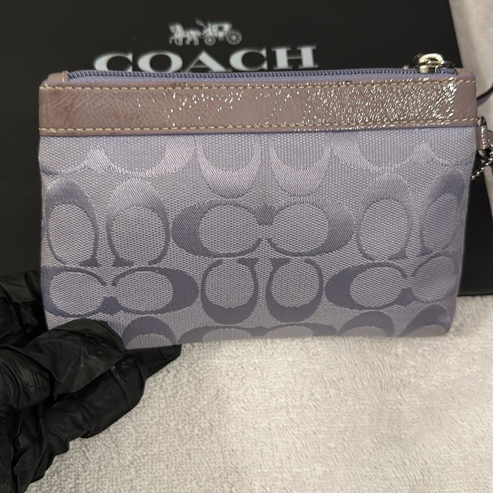 Coach lavender Wristlet Bag - Picture 2 of 6